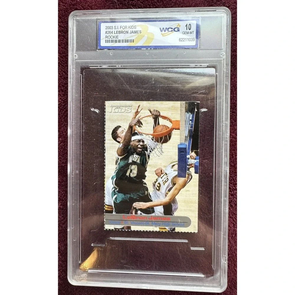 2003 Sports Illustrated SI for Kids #264 LeBron James Rookie WCG GEM-MT 10 (429) - Picture 4 of 6